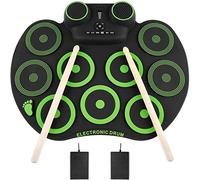 Kit Tamburo Elettronico 9 Pads Drum Practice Drum Set, Con Altoparlante Incorporato, Cuffia, USB MIDI. Jack For Bambini, Adolescenti E For Adulti Principianti, Miglior Regalo Di Compleanno