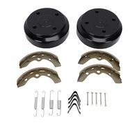 Kit Tamburo Freno per Carrello da Frenata Efficiente e Sensibile per Auto Club Adatta per DS 1995 e Versioni Successive, Include Molle per Ganasce Freno, 2 Tamburi, 4 Ganasce, 4 Molle, 9