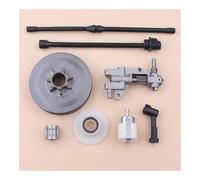 Kit tamburo frizione adatto for motosega 4500 5200 5800 45cc 52cc 58cc, kit filtro carburante, ingranaggio a vite senza fine, parti for utensili da giardino