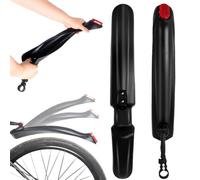 Kit Tampone Fanghi Velocipede - Paraspruzzi per Pedalata A Distacco Rapido, Ampio Sostituto Scintillante Antipioggia, Deflettore Antiappannamento per visibilità Brillante, Copertura Flessibile per