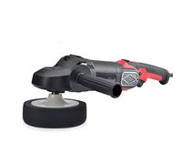 Kit tampone regolabile a 7 velocità con parabrezza rimovibile rosso morbida maniglia in gomma morbida lucidatrice per auto/elettrodomestico/barca lucidatura levigatura ceratura