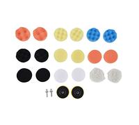 Kit Tamponi Lucidanti per Auto, 22 Pezzi Tamponi in Spugna ABS 3 Pollici - Spugne Adesive Riutilizzabili, Set Completo per Lucidatura, Ceratura e Sigillatura
