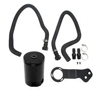 Kit tanica di raccolta olio sconcertato Serbatoio separatore olio in lega di alluminio per SS 6.2L 2016 Il Up Port previene l'accumulo di fanghi, mantiene le prestazioni del (Nera)