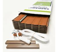 Kit Tapparella Avvolgibile in PVC- Fai da te. Made in Italy. Facile da ridimensionare (L 80X172 H - COL.K1) varie misure, 9 colori, corredata di cinta e scorricinta.