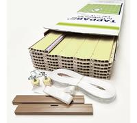 Kit Tapparella Avvolgibile in PVC- Fai da te. Made in Italy. Facile da ridimensionare (L100X172 H - COL.1178) varie misure,9 colori, corredata di cinta e scorricinta.