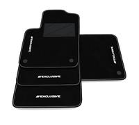 Kit Tappetini Auto compatibili con Abarth 695 Rivale 2012-2026 | Set Tappeti in Moquette, ricamo Exclusive, Tappeto auto su misura