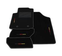 Kit Tappetini Auto compatibili con Citroen C3 Cabrio 2002-2009 | Set Tappeti in Moquette, Bandiera Germania, Tappeto auto su misura