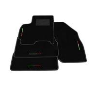 Kit Tappetini Auto compatibili con Dr 5.0 2020-2025 | Set Tappeti in Moquette, Bandiera Italia, Tappeto auto su misura