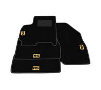 Kit Tappetini Auto compatibili con Dr 5.0 2020-2025 | Set Tappeti in Moquette, ricamo RS, Tappeto auto su misura