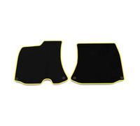 Kit Tappetini Auto compatibili con Ferrari Roma 2021-2025 | Set Tappeti in Moquette, Tappeto auto su misura, bordo giallo