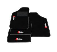 Kit Tappetini Auto compatibili con Fiat Tipo 1988-1995 | Set Tappeti in Moquette, ricamo ☐Edition, Tappeto auto su misura