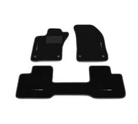 Kit Tappetini Auto compatibili con Fiat Tipo 3-4 porte 2016-2021 - posteriore unito | Set Tappeti in Moquette, Bandiera Germania, Tappeto auto su misura