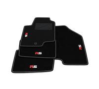 Kit Tappetini Auto compatibili con Kia Soul 2009-2011 - 1 foro di fissaggio | Set Tappeti in Moquette, ricamo R_S, Tappeto auto su misura