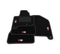 Kit Tappetini Auto compatibili con Kia Soul EV 2015-2019 | Set Tappeti in Moquette, ricamo R_S, Tappeto auto su misura