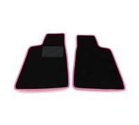 Kit Tappetini Auto compatibili con Lancia Beta Spider 1976-1986 | Set Tappeti in Moquette, Tappeto auto su misura, bordo fucsia