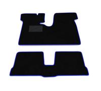 Kit Tappetini Auto compatibili con Lancia Fulvia berlina 1963-1968 | Set Tappeti in Moquette, Tappeto auto su misura, bordo blu