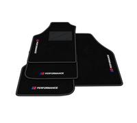 Kit Tappetini Auto compatibili con Lancia Musa 2004-2012 | Set Tappeti in Moquette, PERFORMANCE blu/rosso, Tappeto auto su misura