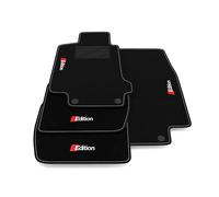 Kit Tappetini Auto compatibili con Maserati GranTurismo S 2008-2020 | Set Tappeti in Moquette, ricamo ☐Edition, Tappeto auto su misura
