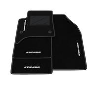 Kit Tappetini Auto compatibili con Opel Frontera 5 posti Hybrid 2025-2026 | Set Tappeti in Moquette, ricamo Exclusive, Tappeto auto su misura