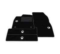 Kit Tappetini Auto compatibili con Renault 5 E-tech Electric 2024-2026 | Set Tappeti in Moquette, ricamo Zampa Cane-Gatto, Tappeto auto su misura