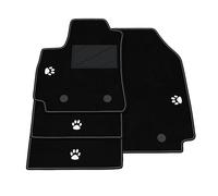 Kit Tappetini Auto compatibili con Renault Arkana E-Tech Hybrid 2021-2026 | Set Tappeti in Moquette, ricamo Zampa Cane-Gatto, Tappeto auto su misura