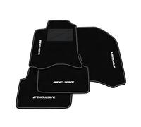 Kit Tappetini Auto compatibili con Renault Laguna 2 -Grand Tour 2001-2008 | Set Tappeti in Moquette, ricamo Exclusive, Tappeto auto su misura