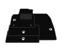 Kit Tappetini Auto compatibili con Renault Megane 5 - E-Tech Electric 2022-2026 | Set Tappeti in Moquette, ricamo Zampa Cane-Gatto, Tappeto auto su misura
