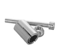 Kit Tappi Manubrio Moto Vite Specchio, Metallo Argento 13-19 MM