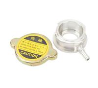 Kit Tappo Bocchettone di Riempimento Radiatore, 40 Mm Alluminio Antiusura Robusto 0,9 Bar Elevata Durezza Saldabile Affidabile Sul Set di Coperture Tappo Radiatore Bocchettone di