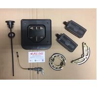 Kit Tappo Rubinetto Benzina - Ganasce freno - Pedali - Porta targa Piaggio Ciao