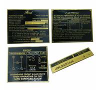 Kit Targa Dati Velocità Telaio Trasmissione Nomenclatura Per Jeep Ford MB GPW...