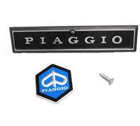 KIT TARGHETTE PIAGGIO E SCUDETTO CALANDRA VESPA PX