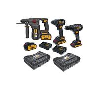 KIT TASSELLATORE DX21 TRAPANO DX12 AVVITATORE DX71 CAT 18V + VALIGIE E BATTERIE