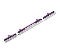 KIT TASTI ESTERNI LATERALI TASTINO ACCENSIONE power ON OFF + PULSANTE controllo VOLUME side keys COMPATIBILE Per compatibile Samsung Galaxy S10 / Galaxy S10+ / G973 G973F G975 G975F (Silver/argento)