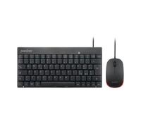 KIT TASTIERA E MOUSE CABLATI PER WINDOWS COMPATTI PER PC E LAPTOP PERIDUO 212