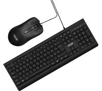 Kit Tastiera e Mouse USB con Filo,silent click, Layout Ita, Altezza regolabile