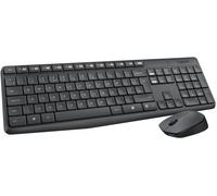 Logitech Tastiera Wireless e Mouse Ottico 1000 DPI colore Nero - 920-007913 MK235