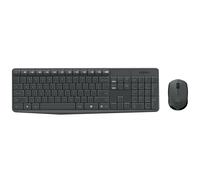 Kit tastiera e mouse wireless resistenti Logitech MK235 in Grey, Bulgarian