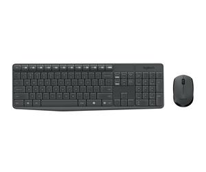 Kit tastiera e mouse wireless resistenti Logitech MK235 in Grey, Croato/Sloveno (QWERTZ/QWERTY)