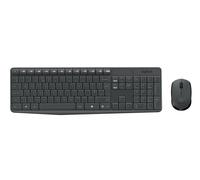 Kit tastiera e mouse wireless resistenti Logitech MK235 in Grey, Magyar (Qwertz)