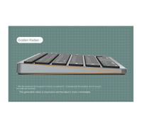 Kit tastiera e mouse wireless ricaricabile Bluetooth 2.4G con combinazione di tasti per iOS/Android/Grigio