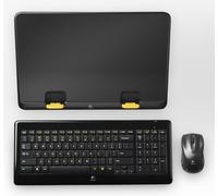 Kit Tastiera e Mouse Wireless + Supporto per Notebook Logitech MK605