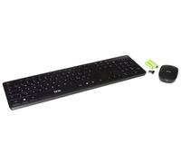 Link Kit Tastiera e Mouse Wireless LKTAST13 con Pile Incluse Nero