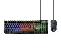 KIT TASTIERA + MOUSE CON FILO USB GAMING ILLUMINATA EWENT PL3200 LAYOUT ITALIANA