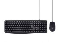 KIT TASTIERA + MOUSE CON FILO USB SILENZIOSA EWENT EW3005 LAYOUT ITALIANA | NERO