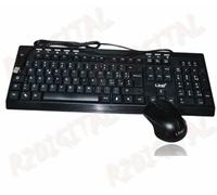 KIT TASTIERA + MOUSE ergonomico MK6880 CON CAVO USB MULTIMEDIALE COMPUTER PC