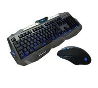 KIT TASTIERA MOUSE GAMING MYKA 7 COLORI LED CAMBIO COLORE KIT-G74 ERGONOMICO