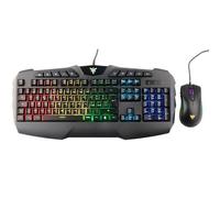 ITEK - Combo Tastiera e Mouse T20 - Membrana, RGB, Multimediale, Mouse con software, RGB, Sensore P3212