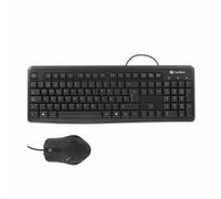 CoolBox COO-KTR-01U tastiera Mouse incluso Ufficio USB QWERTY Nero