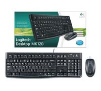 KIT TASTIERA + MOUSE USB LOGITECH MK120 LAYOUT ITALIANO DESKTOP 920-002543